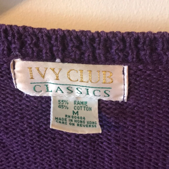 3/$20 VTG Ivy Club sweater - Picture 7 of 14